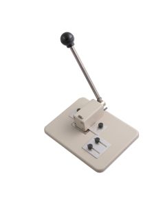 Slot Punch, Table Top, Manual, Medium Duty, Adjustable Vertical/Horizontal Guides, Slot Size 1/8" x 9/16"