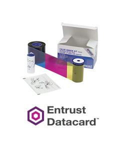 Entrust (Datacard) 534100-003 YMCKFT Color Ribbon w/Fluorescing Panel & Cleaning Roller - 300 Images