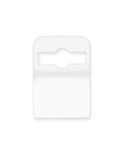 White Plastic Gripper Clip for 30 mil ID Cards With No Slot Hole