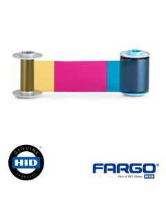 Fargo 084921 YMCK Color Ribbon w/Cleaning Roller - 750 Images