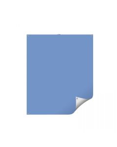 2 Color Reversable Backdrop (White & Light Blue) w/Grommets, 28" x 34"