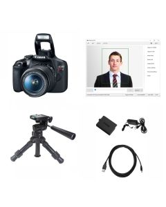 Digital SLR Camera Bundle with Auto Cropping Software for Capturing ID Photos