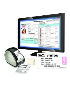 Threshold eVisitorPass Basic Software Bundle, Includes Software, Printers & Expiring Visitor Labels