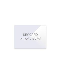 Key Card (2-1/2" x 3-7/8") 10 mil Clear Laminating Pouch
