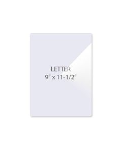 Letter (9" x 11-1/2") 5 mil Clear Laminating Sheet
