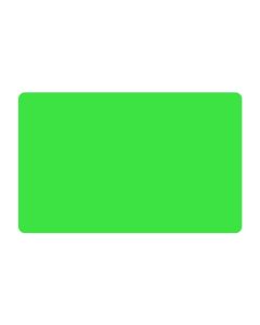 Fluorescent Green PVC Card, CR80 Size, 30 mil, Graphics Quality