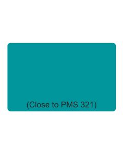Teal PVC Card, CR80 Size, 30 mil, Graphics Quality