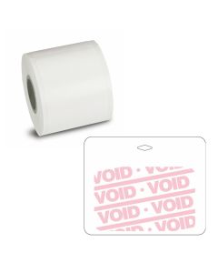 3" Direct Thermal Badge w/FULL Expiring White Clip-On Back Piece - For Dymo & Zebra Desktop Label Printers