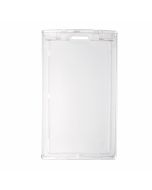 Clear Rigid Plastic (Multi-Card) Locking Badge Holder, [2.13" x 3.38"], Vertical Top Load, Slot Hole