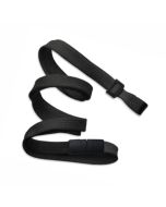 3/8" Flat Black Breakaway Lanyard w/"Twist-Free" Wide Plastic Hook