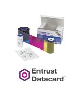 Entrust (Datacard) 534000-008 YMCK Color Ribbon w/Cleaning Roller - 500 Images