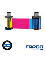 Fargo 084511 YMCK Color Ribbon w/Cleaning Roller - 500 Images