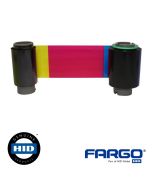 Fargo 086202 YMCKK Color Ribbon w/Cleaning Roller - 500 Images