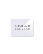 Credit Card (2-1/8" x 3-3/8") 10 mil Clear Laminating Pouch