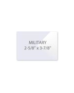 Military (2-5/8" x 3-7/8") 10 mil Clear Laminating Pouch