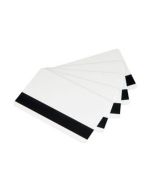 White Composite (60% PVC/40% PET) Card, CR80 Size, 30 mil, Graphics Quality, Graphics Quality, 1/2" HiCo Magstripe