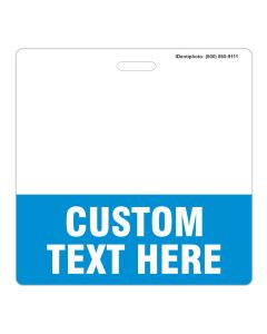 Custom Horizontal 3.375” x 3.375” ID Badge Backer (BB3)