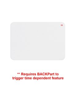 TempBadge T6151: 1-15/16" x 2-13/16" Blank White Direct Thermal 1 Day Expiring FRONTPart - (1000 Badges [4 Rolls of 250])